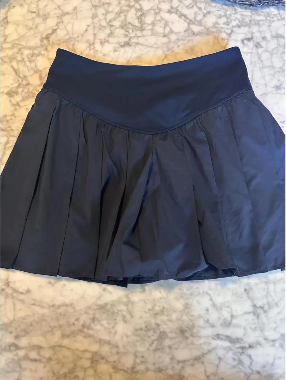 Free People Midnight Navy Pleated Skirt